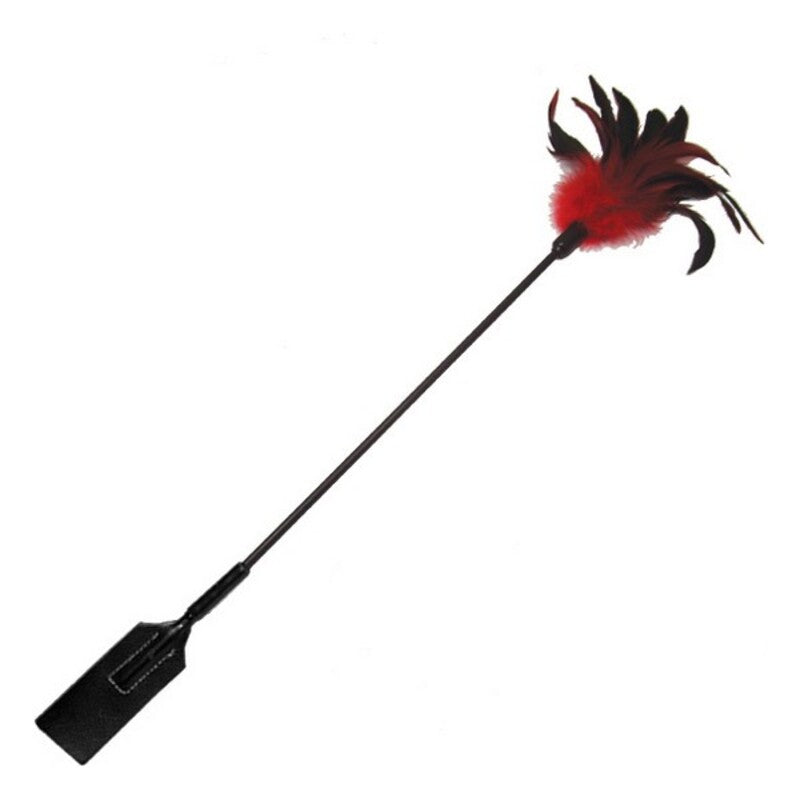Sportsheets Feather Slapper Black/Red – Accessorio in Piume da 61 cm
