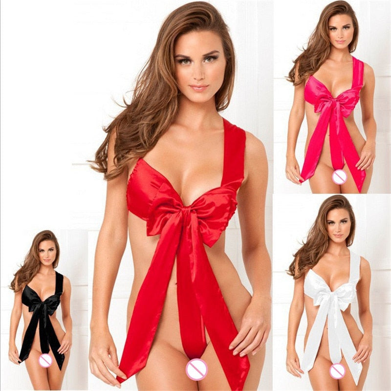 Babydoll Rosso da Donna con Fiocco – Lingerie Sensuale