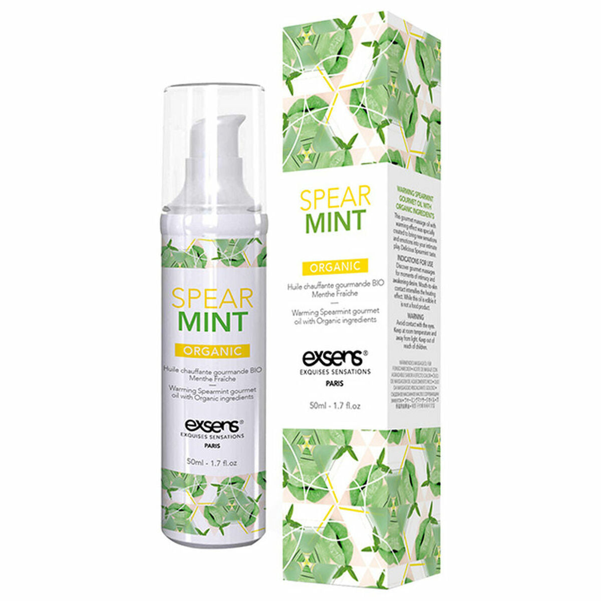 Exsens Olio da Massaggio Erotico alla Menta Riscaldante 50 ml