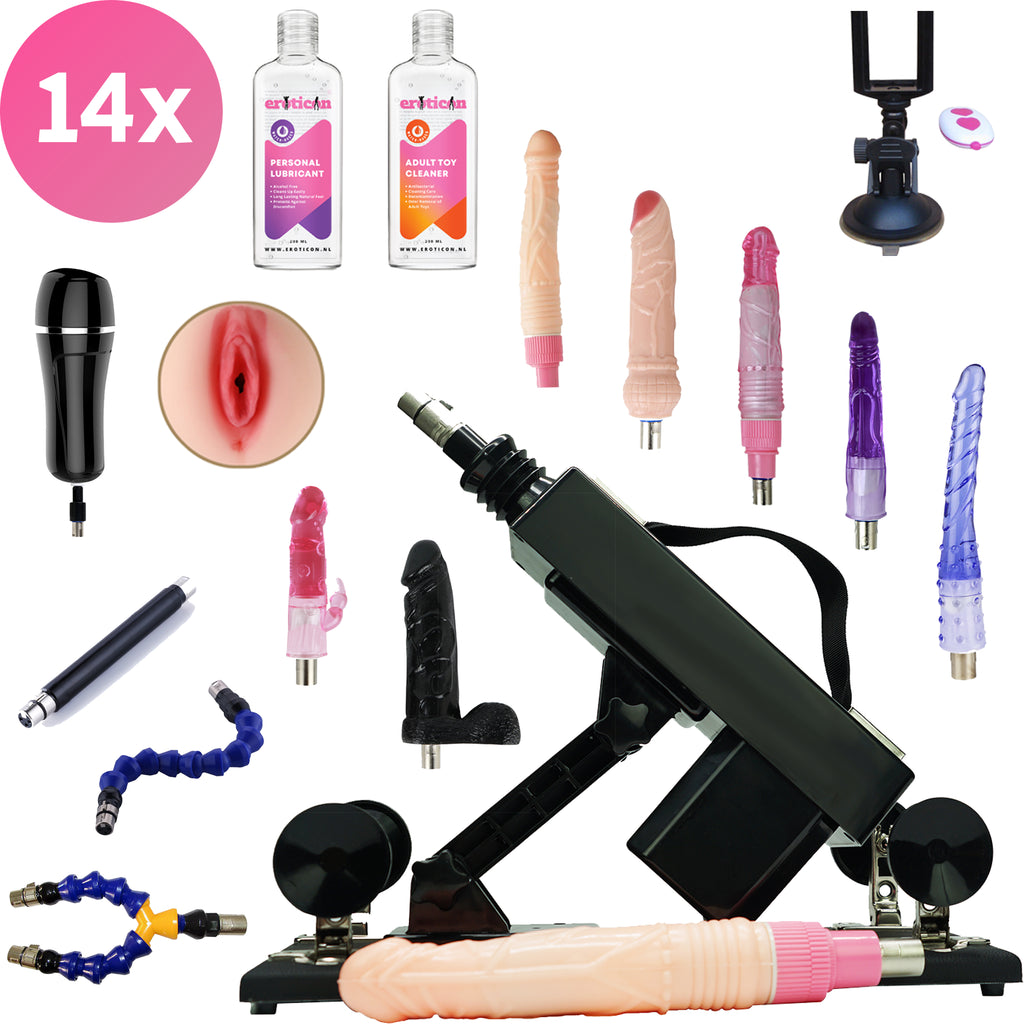 Rhoades Sex Machine con 14 Accessori – Potente, Regolabile e Discreta