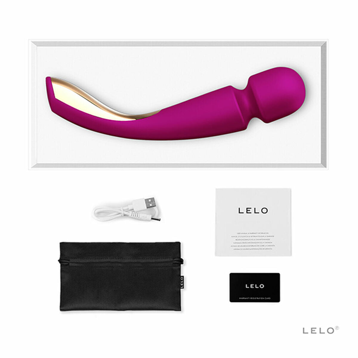 LELO SMART WAND 2 Medium Massaggiatore Vibrante Viola Scuro