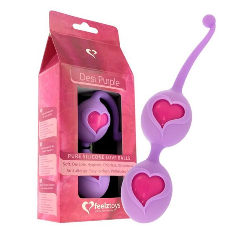 Sfere Ben Wa Anali e Vaginali FeelzToys Desi Viola