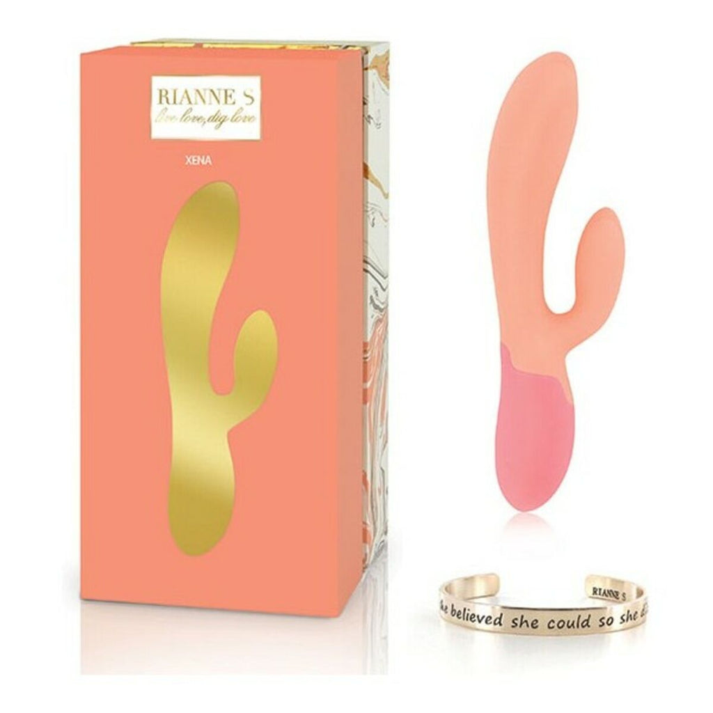 Vibratore Rabbit a Doppia Stimolazione Xena Corallo