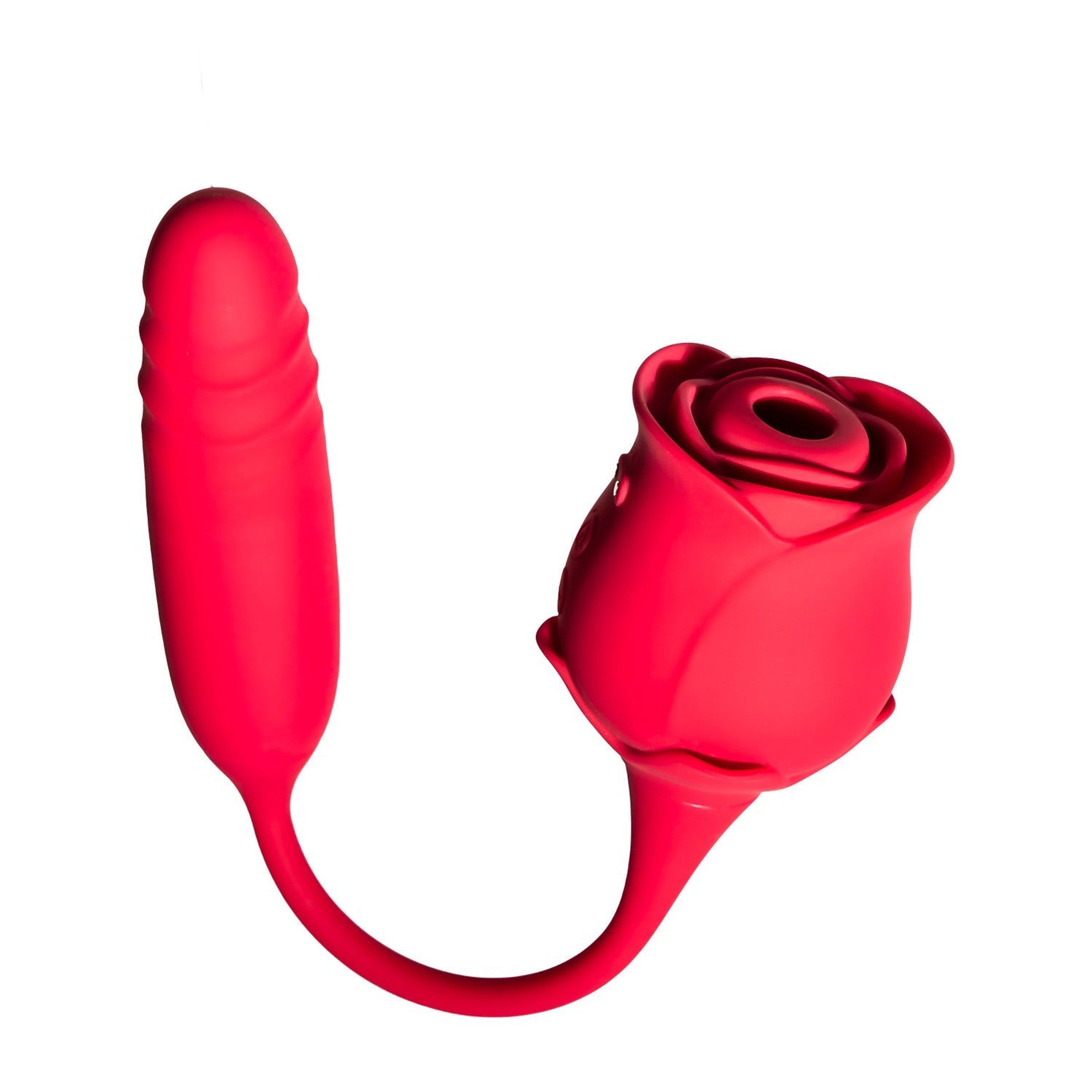 Flower Power Vibratore a Doppia Funzione a Forma di Rosa