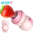 Cute Pig Tongue Licking Vibrator Vagina Clitoris Stimulator 6 Modes Nipple Massager Sex Toys