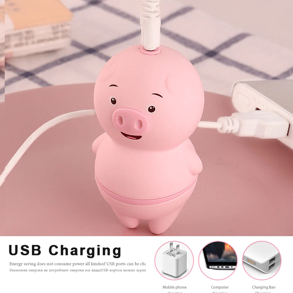 Cute Pig Tongue Licking Vibrator Vagina Clitoris Stimulator 6 Modes Nipple Massager Sex Toys