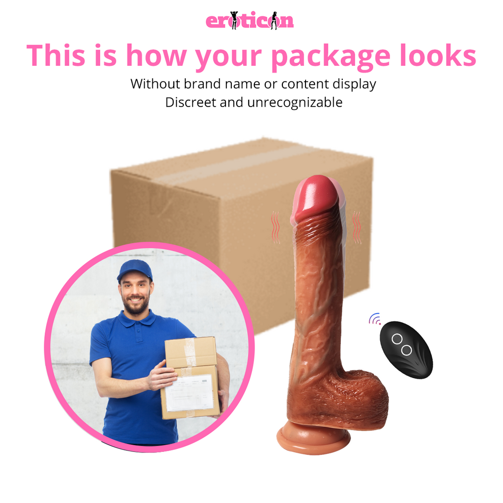 Rocco Mini Sex Machine 2 in 1 Dildo Vibrator – Wireless, Ricaricabile e con Ventosa